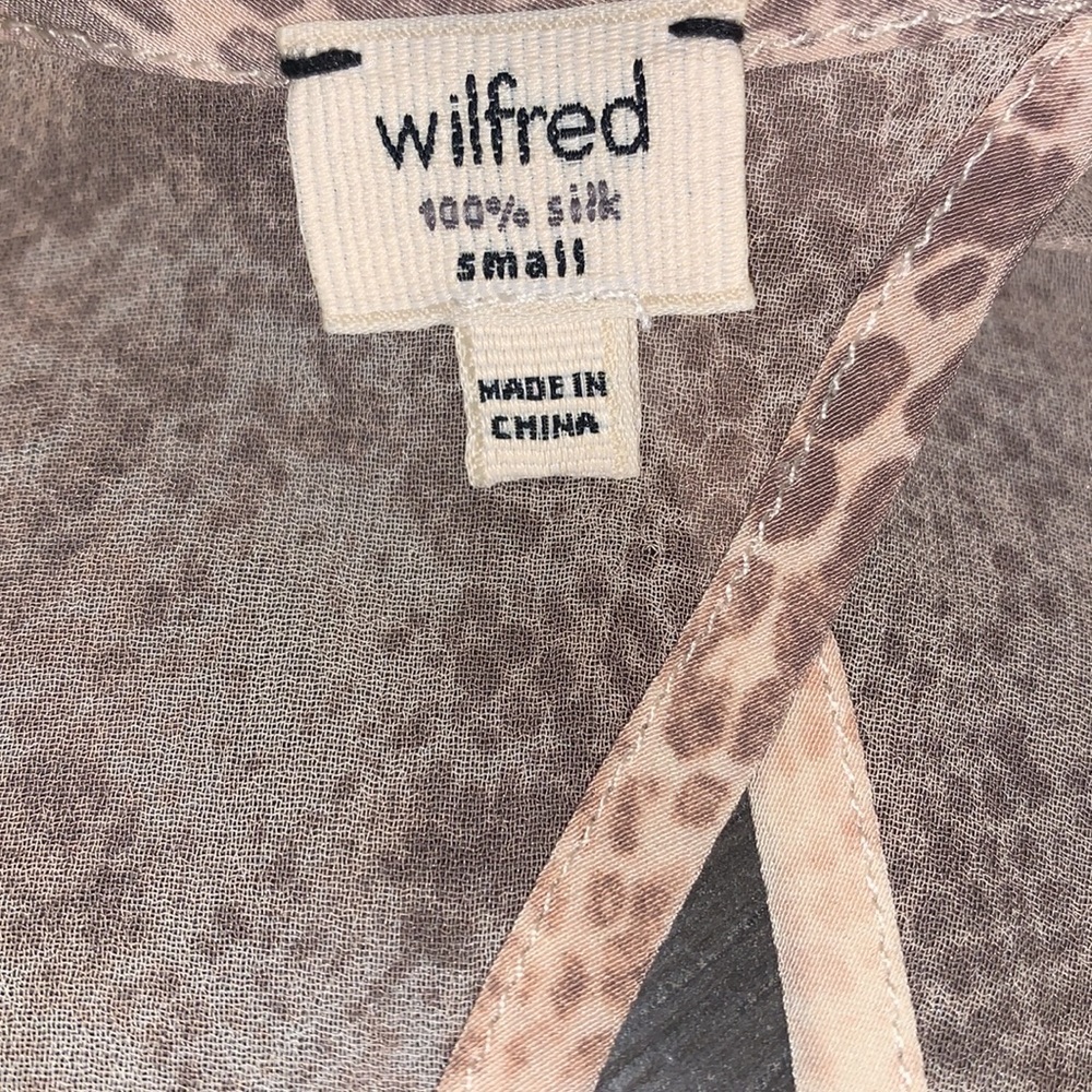 Aritzia Wilfred Silk Snakeskin Print Dress Size Small - Picture 11 of 12